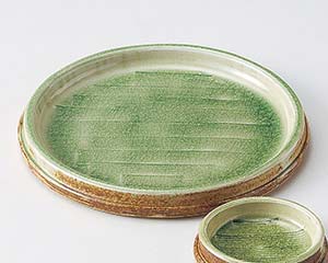 【まとめ買い10個セット品】和食器 ト016-368 灰釉荒土切立6.5皿【キャンセル/返品不可】【厨房館】