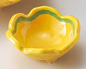 【まとめ買い10個セット品】和食器 オ018-208 黄釉グリーン梅型千代口【キャンセル/返品不可】【厨房館】|業務用厨房機器の飲食店厨房館