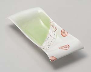 【まとめ買い10個セット品】和食器 ミ031-018 ヒワ吹朱紋舟型向付【キャンセル/返品不可】【厨房館】|業務用厨房機器の飲食店厨房館