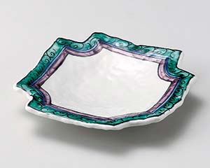 【まとめ買い10個仕掛ける品】和食器  オ031-098 九谷風四分子切皿【取り止める/返品不可】【勝手もと館】 食器-皿・プレート-食器・カトラリー・グラス
