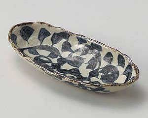 【まとめ買い10個セット品】和食器 オ036-148 タコ唐草楕円前菜皿【キャンセル/返品不可】【厨房館】 26,530円