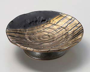 【まとめ買い10個セット品】和食器 イ036-238 ゴールドゼブラ高台5.0皿【キャンセル/返品不可】【厨房館】|業務用厨房機器の飲食店厨房館