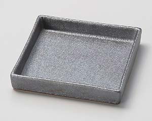 【まとめ買い10個書き割り品】和食器  ホ038-188 赤銀彩15珊切立正角皿【取りやめる/返品不可】【勝手もと館】