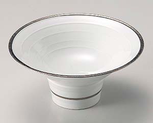 【まとめ買い10個セット品】和食器 ト044-098 プラチナライン反型向付【キャンセル/返品不可】【厨房館】