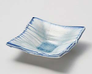 【まとめ買い10個セット品】和食器 ロ050-058 ブルー貫入 角浅鉢【キャンセル/返品不可】【厨房館】｜業務用厨房機器の飲食店厨房館