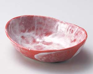 【まとめ買い10個仕掛ける品】和食器  タ049-188 赤楽だ円中鉢【とり止める/返品不可】【御厨子所館】