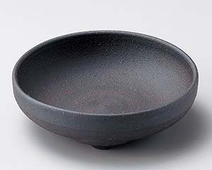 【まとめ買い10個仕掛ける品】和食器  メ047-068 炭化4.5足付中鉢【とり止める/返品不可】【御厨子所館】