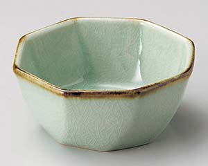【まとめ買い10個セット品】和食器 ト070-518 翠玉八角小鉢(中)【キャンセル/返品不可】【厨房館】