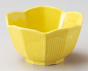 【まとめ買い10個仕掛ける品】和食器  ホ071-558 黄十角小鉢(大)【とり止める/返品不可】【御厨子所館】