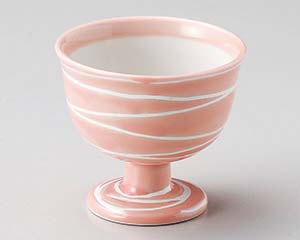 【まとめ買い10個セット品】和食器 ミ075-288 ピンク一珍渦高台小付【キャンセル/返品不可】【厨房館】