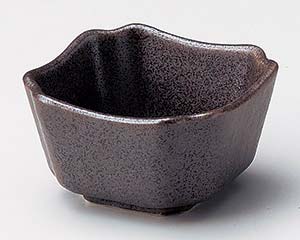 【まとめ買い10個セット品】和食器 イ079-388 鉄砂 四角小鉢【キャンセル/返品不可】【厨房館】