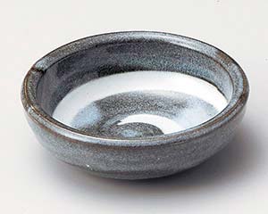 【まとめ買い10個セット品】和食器 ネ081-178 グレー白渦まめ皿【キャンセル/返品不可】【厨房館】