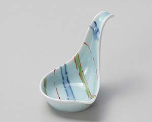 【まとめ買い10個セット品】和食器 ミ083-388 流し十草レンゲ型 珍味【キャンセル/返品不可】【厨房館】