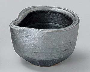 【まとめ買い10個セット品】和食器 ミ084-378 鉄釉片口ソギ鉢【キャンセル/返品不可】【厨房館】
