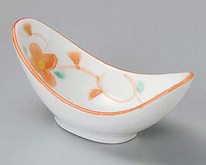 【まとめ買い10個セット品】和食器 ミ084-268 舞小花舟形珍味【キャンセル/返品不可】【厨房館】