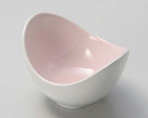【まとめ買い10個セット品】和食器 キ086-458 ピンク双葉珍味【キャンセル/返品不可】【厨房館】