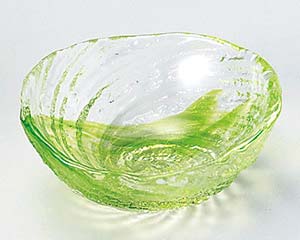 【まとめ買い10個セット品】和食器 ハ089-418 荒波(グリーン)豆珍味(ガラス)【キャンセル/返品不可】【厨房館】
