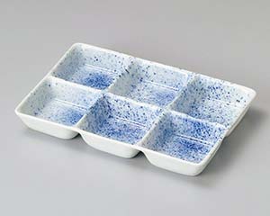【まとめ買い10個セット品】和食器 チ094-168 吹墨六品盛【キャンセル/返品不可】【厨房館】