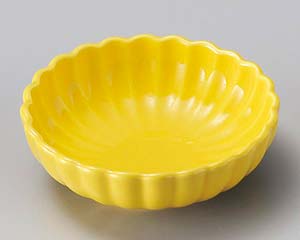 【まとめ買い10個セット品】和食器 ロ096-218 黄菊型鉢【キャンセル/返品不可】【厨房館】