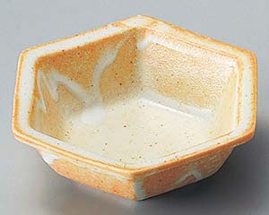 【まとめ買い10個セット品】和食器 チ099-278 志野六角鉢【キャンセル/返品不可】【厨房館】