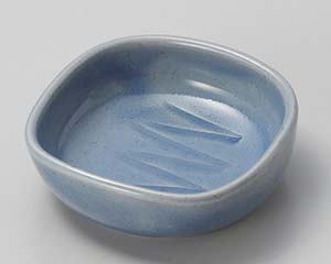 【まとめ買い10個セット品】和食器 ミ099-138 青釉ソギ 角鉢【キャンセル/返品不可】【厨房館】