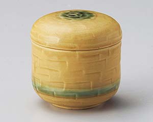 【まとめ買い10個セット品】和食器 ホ113-068 黄瀬戸削り夏目むし碗【キャンセル/返品不可】【厨房館】