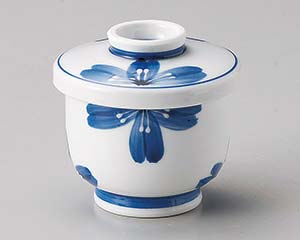 【まとめ買い10個セット品】和食器 ロ116-028 一珍青花むし碗【キャンセル/返品不可】【厨房館】