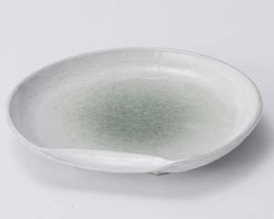 【まとめ買い10個セット品】和食器 ロ120-228 新緑7.0半月皿【キャンセル/返品不可】【厨房館】
