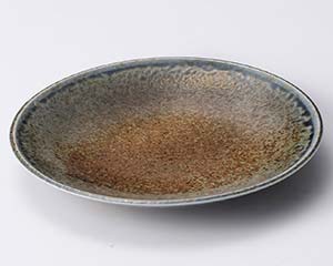 【まとめ買い10個書き割り品】和食器  オ121-128 藍流し青炎丸7.0皿【とり止める/返品不可】【勝手もと館】