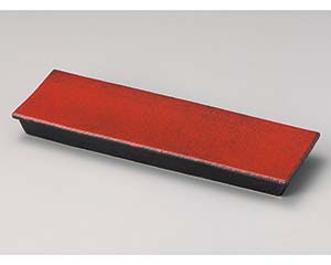 【まとめ買い10個仕掛ける品】和食器  ツ126-058 紅黒炭軌跡皿(中)【取り止める/返品不可】【勝手もと館】 キッチン用品・食器・調理器具-食器