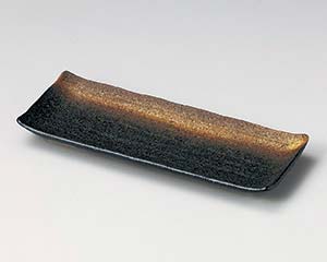 【まとめ買い10個セット品】和食器 イ140-058 黒信楽さんま皿【キャンセル/返品不可】【厨房館】｜業務用厨房機器の飲食店厨房館