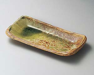 【まとめ買い10個セット品】和食器 メ143-088 灰釉足付長方皿【キャンセル/返品不可】【厨房館】 28,558円