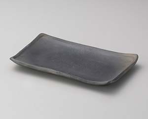 【まとめ買い10個セット品】和食器 メ143-058 炭化8.0長方皿【キャンセル/返品不可】【厨房館】