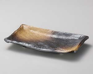 【まとめ買い10個セット品】和食器 ヤ146-028 金茶吹匠 串皿【キャンセル/返品不可】【厨房館】