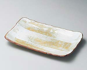 【まとめ買い10個仕かける品】和食器  ロ146-068 白油滴毛はらいナデ角8寸皿【取りやめる/返品不可】【勝手もと館】 食器-食器・カトラリー・グラス