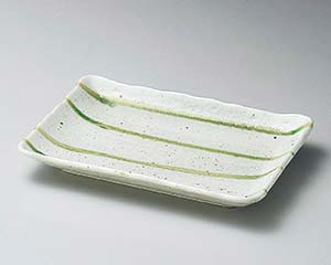 【まとめ買い10個セット品】和食器 ヤ148-148 グリーン流し焼物皿【キャンセル/返品不可】【厨房館】