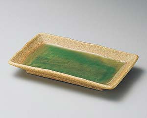 【まとめ買い10個セット品】和食器 イ147-068 ヒワ釉古代7.0焼物皿【キャンセル/返品不可】【厨房館】