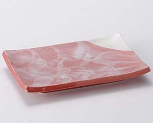 【まとめ買い10個セット品】和食器 ヤ150-358 赤楽焼物皿【キャンセル/返品不可】【厨房館】｜業務用厨房機器の飲食店厨房館
