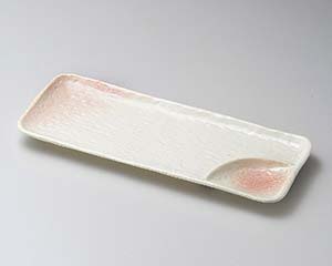 【まとめ買い10個セット品】和食器 ヤ152-268 桜志野仕切さんま皿【キャンセル/返品不可】【厨房館】