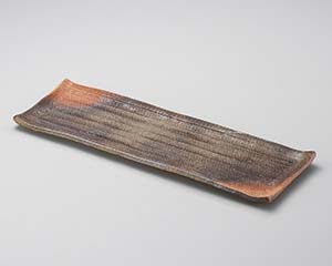 【まとめ買い10個セット品】和食器 ミ156-048 備前灰吹くし目長盛皿【キャンセル/返品不可】【厨房館】|業務用厨房機器の飲食店厨房館