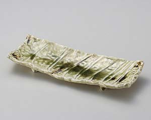 【まとめ買い10個仕掛ける品】和食器  ト157-168 灰釉瑠璃長角尺盛り切り皿【取り止める/返品不可】【勝手もと館】 食器・カトラリー・グラス-キッチン用品・食器・調理器具