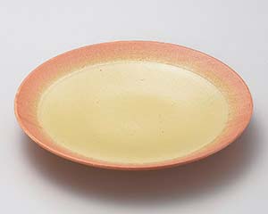 和食器 ト173-178 黄灰吹櫛目尺皿【厨房館】