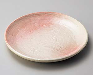 【まとめ買い10個セット品】和食器 ヤ177-088 桜志野9.0丸皿【キャンセル/返品不可】【厨房館】