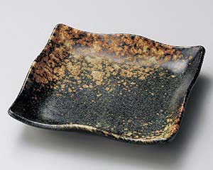 【まとめ買い10個セット品】和食器 ネ189-268 吹備前7.0寸正角皿【キャンセル/返品不可】【厨房館】