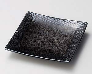 【まとめ買い10個仕掛ける品】和食器  ホ190-278 赤銅色ショコ正角7.0皿【とり止める/返品不可】【御厨子所館】