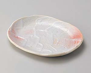 【まとめ買い10個セット品】和食器 オ199-158 桜志野タタラ皿【キャンセル/返品不可】【厨房館】