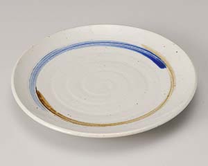 【まとめ買い10個セット品】和食器 ト180-078 櫛目二色渦丸7.0皿【キャンセル/返品不可】【厨房館】