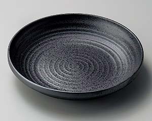 【まとめ買い10個仕かける品】和食器  ネ207-118 黒たま物8.0皿【取りやめる/返品不可】【勝手もと館】 皿・プレート-食器-キッチン用品・食器・調理器具
