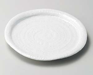 【まとめ買い10個セット品】和食器 ア209-088 白釉波皿【キャンセル/返品不可】【厨房館】