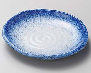 【まとめ買い10個セット品】和食器 ア220-048 吹墨変形6.0皿【キャンセル/返品不可】【厨房館】